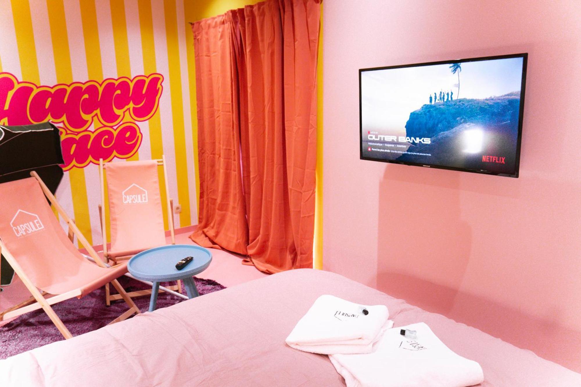 Capsule Girl Power Spa - Balneo - Sauna - Karaoke - Billard - 2 Chambres Charleroi Exterior foto